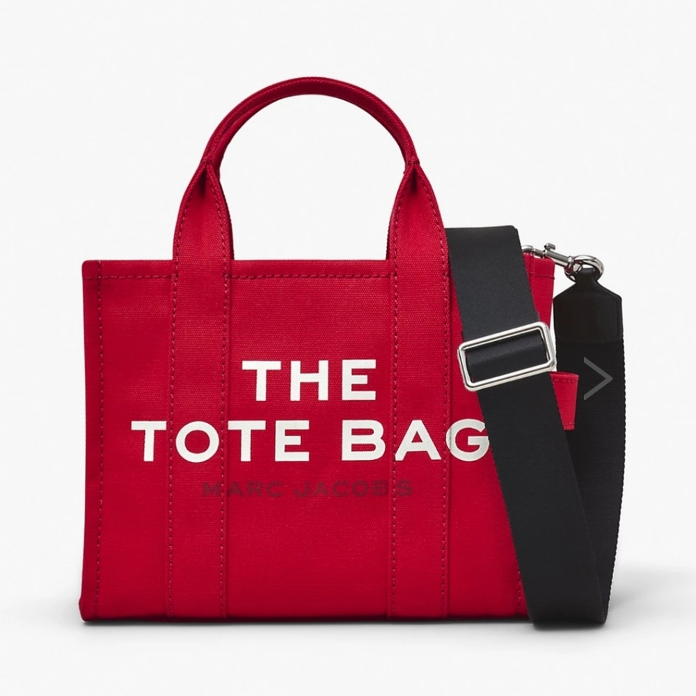 Marc Jacobs Red Tote Bag, canvas small